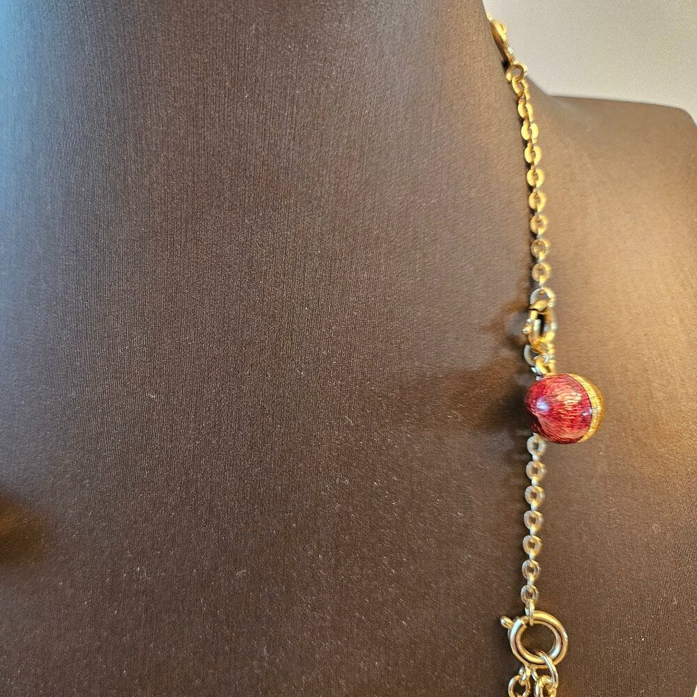 Vintage Joan Rivers Faberge Egg Necklace - Picture 11 of 16